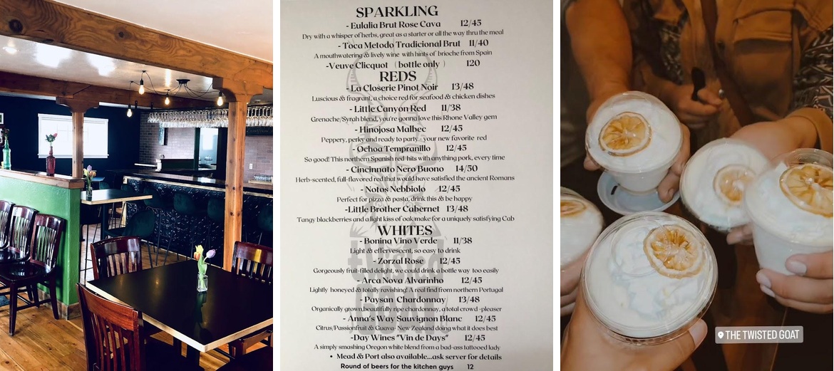 The Twisted Goat Menu